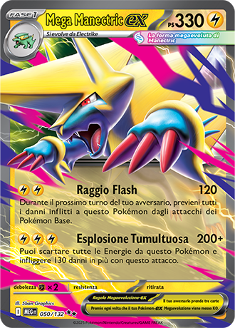 Mega Manectric ex - 050/132 Megaevoluzione