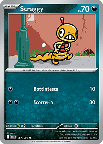 MASTERBALL Scraggy - 057/086 Fuoco Bianco