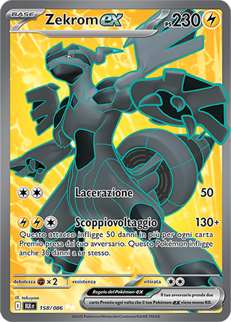 Zekrom ex - 158/086 Luce Nera