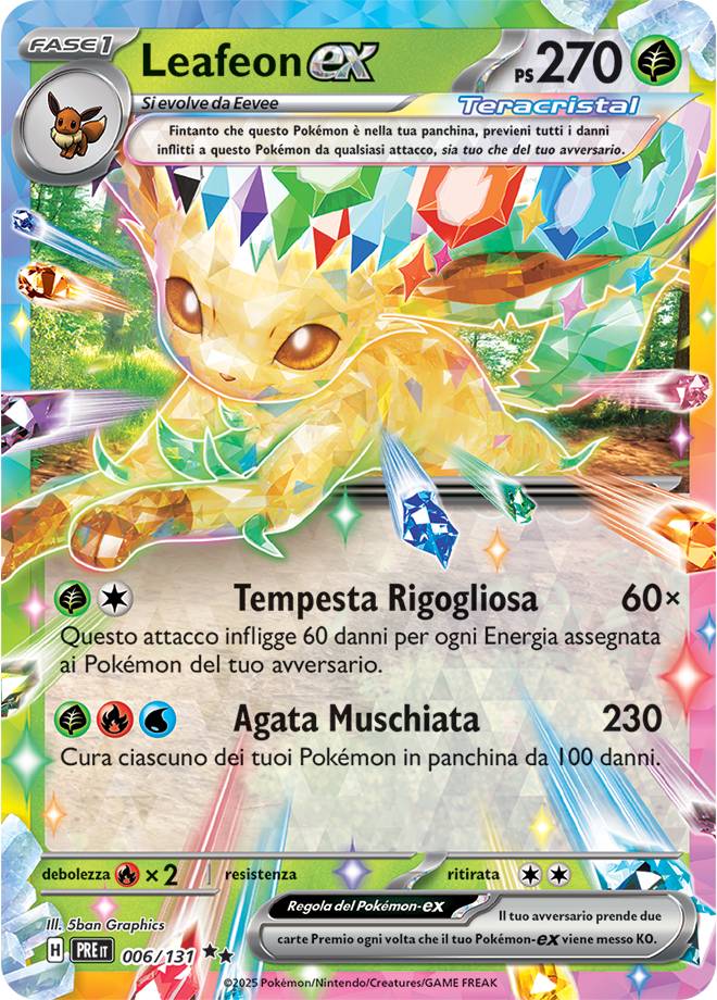 Leafeon ex - 006/131 Evoluzioni Prismatiche